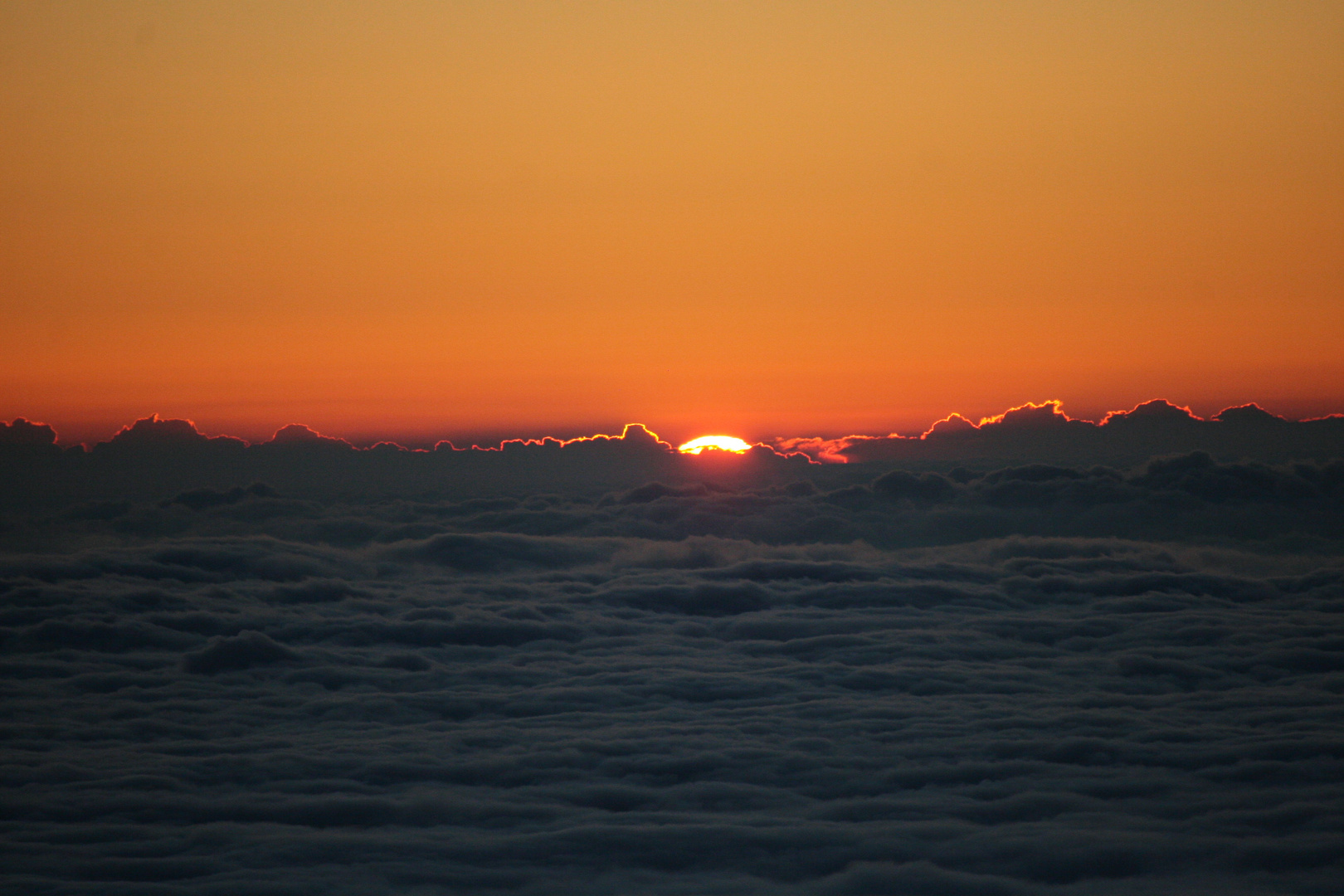 Sunset at Mauna Loa Observatory