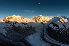 Sunset at Monte Rosa