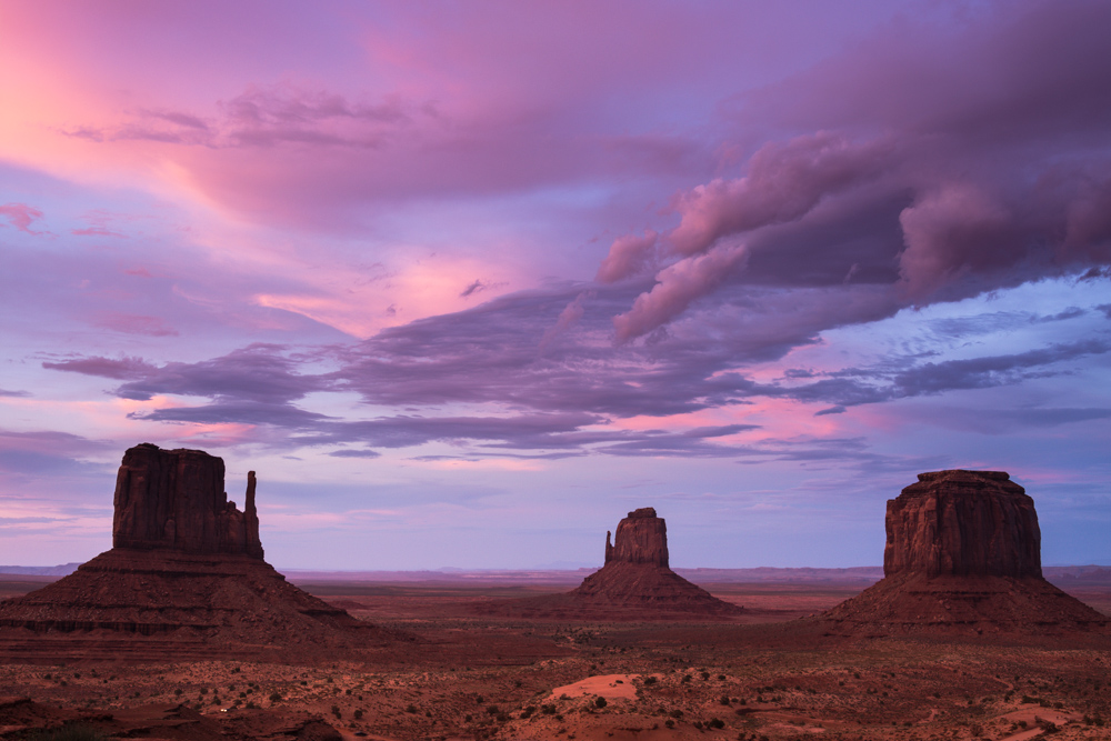 Sunset at Monument Valley