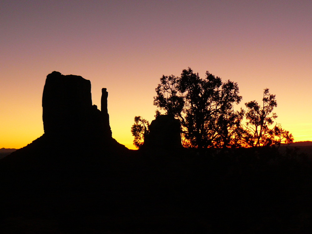 Sunset at Monument Valley