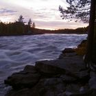 Sunset at Mårdseleforsen