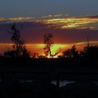 Sunset at Muskegon Lake Harbor Inlet