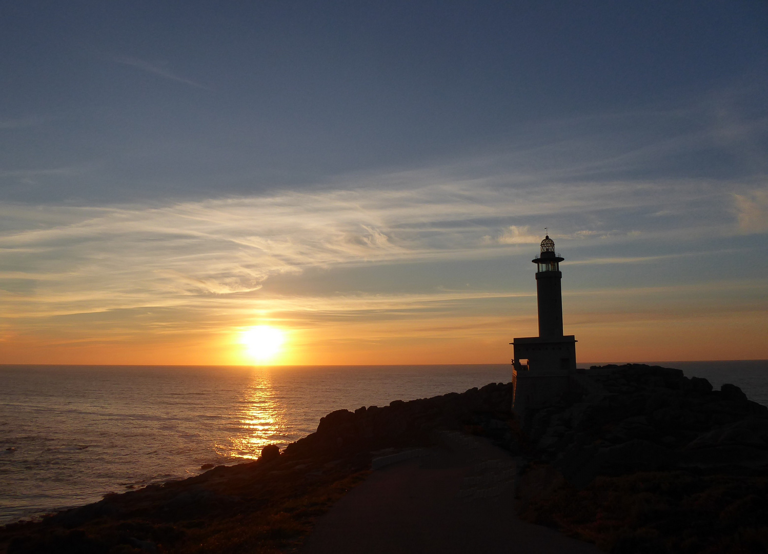 sunset at Narigalighthouse