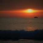 Sunset at Nazaré beach