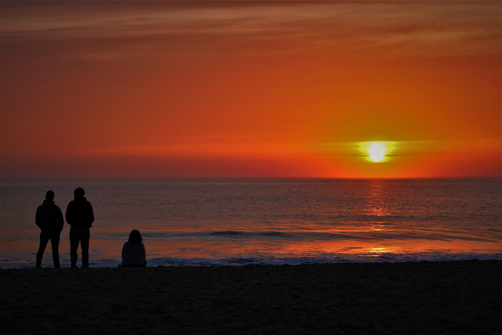 Sunset at Nazaré beach