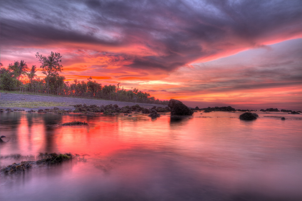 Sunset at North Bali Divecenter