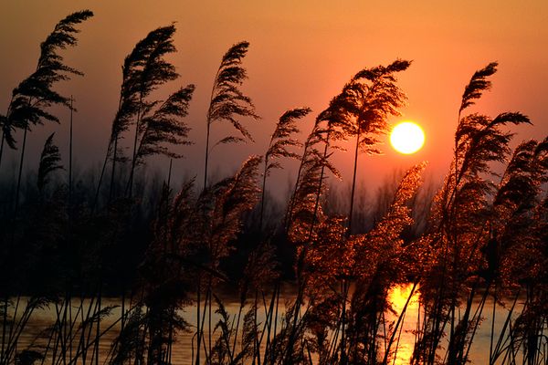 sunset at Nulde beach