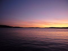 sunset at Oslo harbor