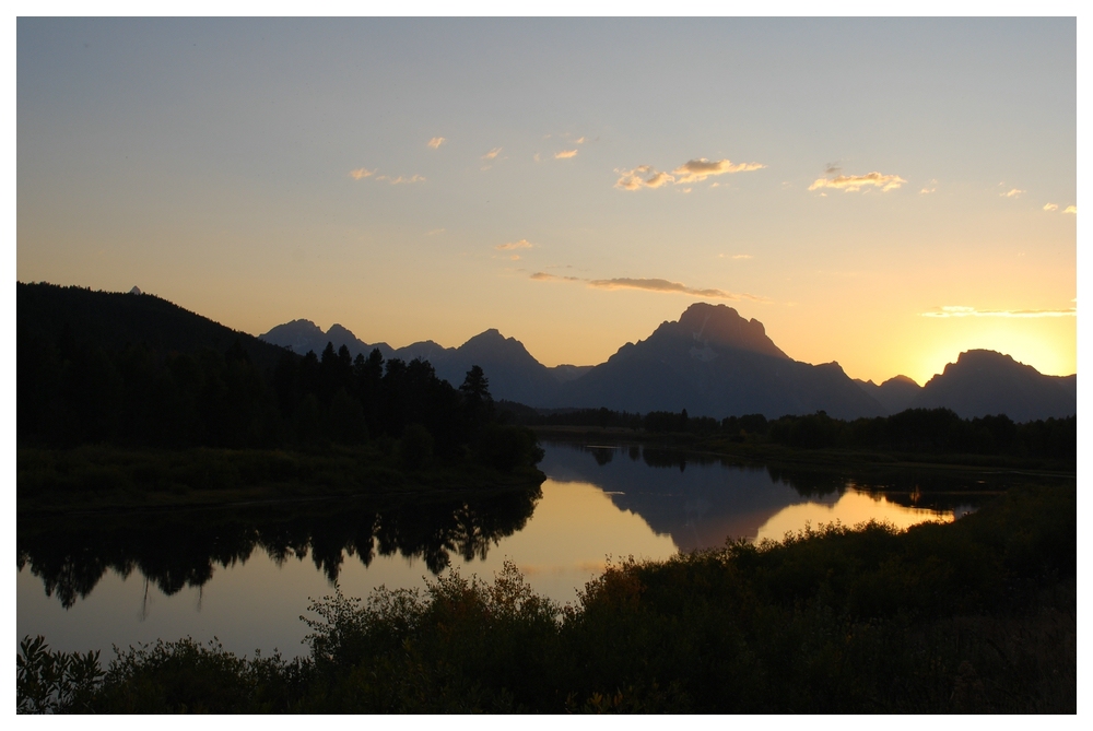 Sunset at Oxbow Bend