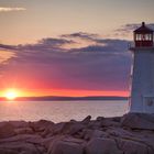 Sunset at Peggy's Cove Lighthouse