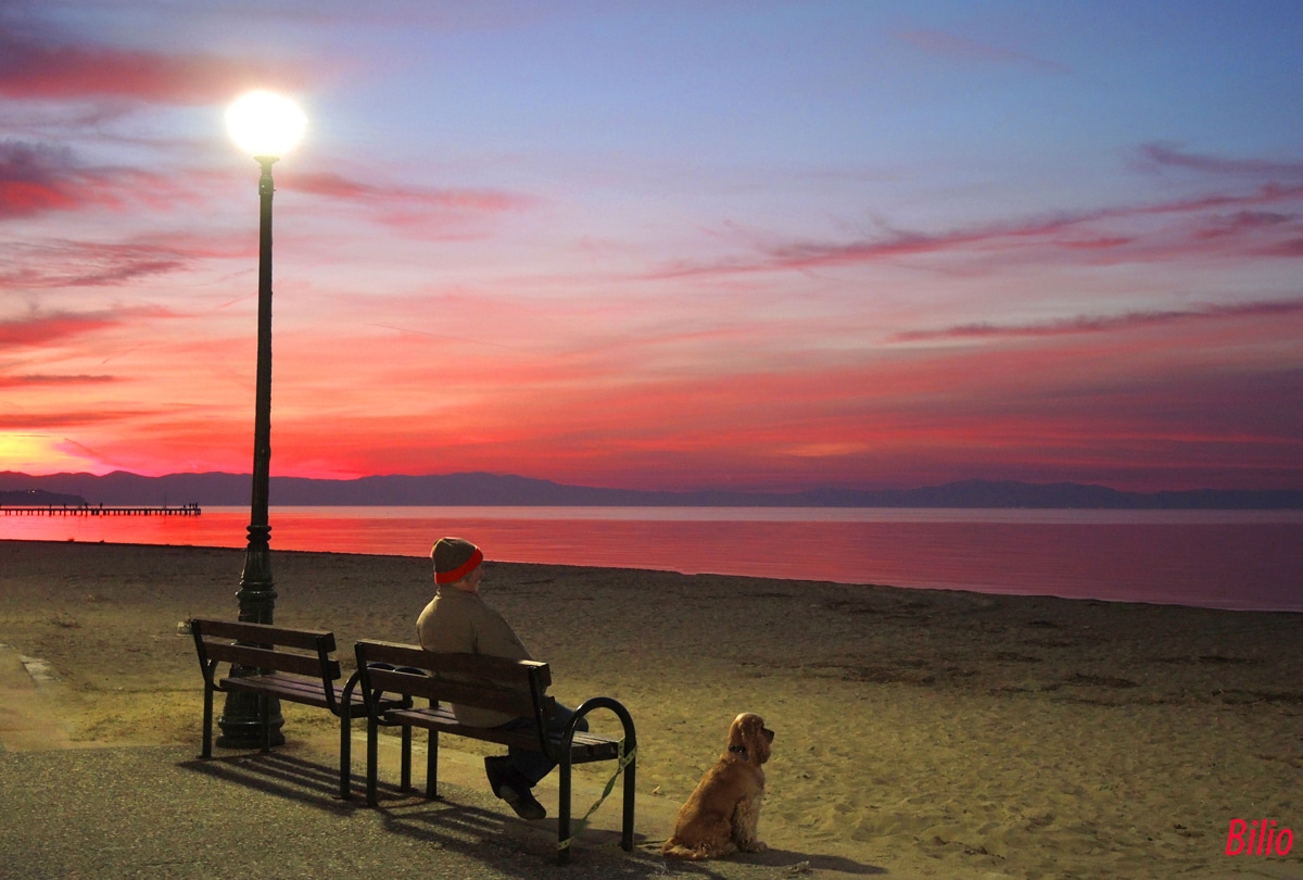 Sunset at Perea,Greece