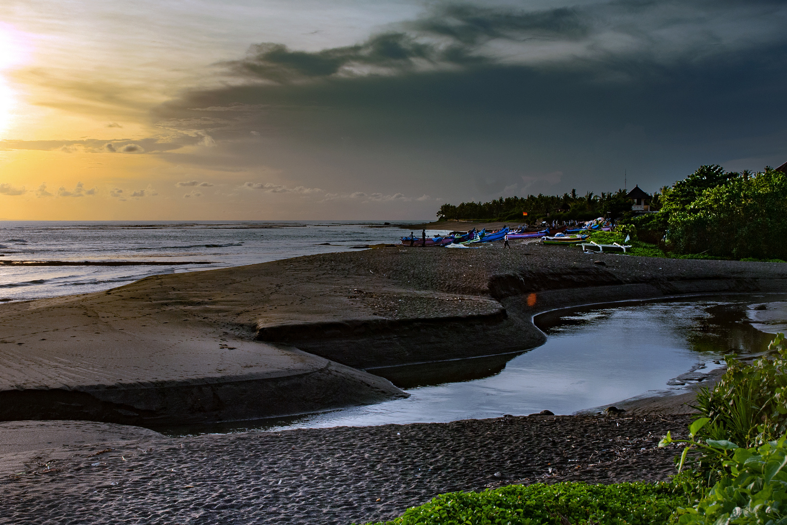 Sunset at Pererenan beach