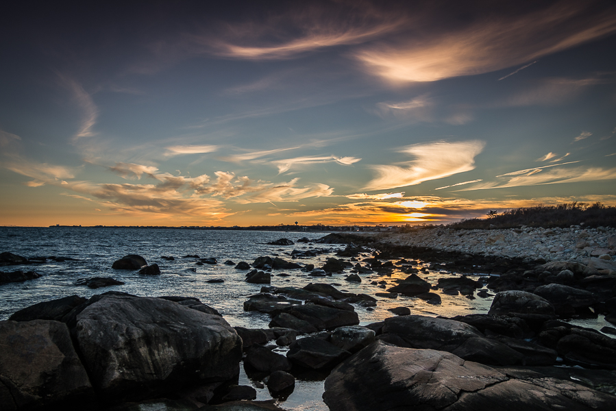 Sunset at Point Judith