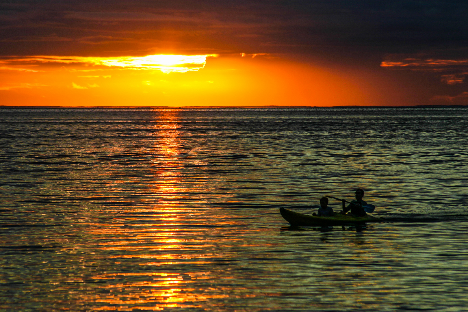 Sunset at Raiatea