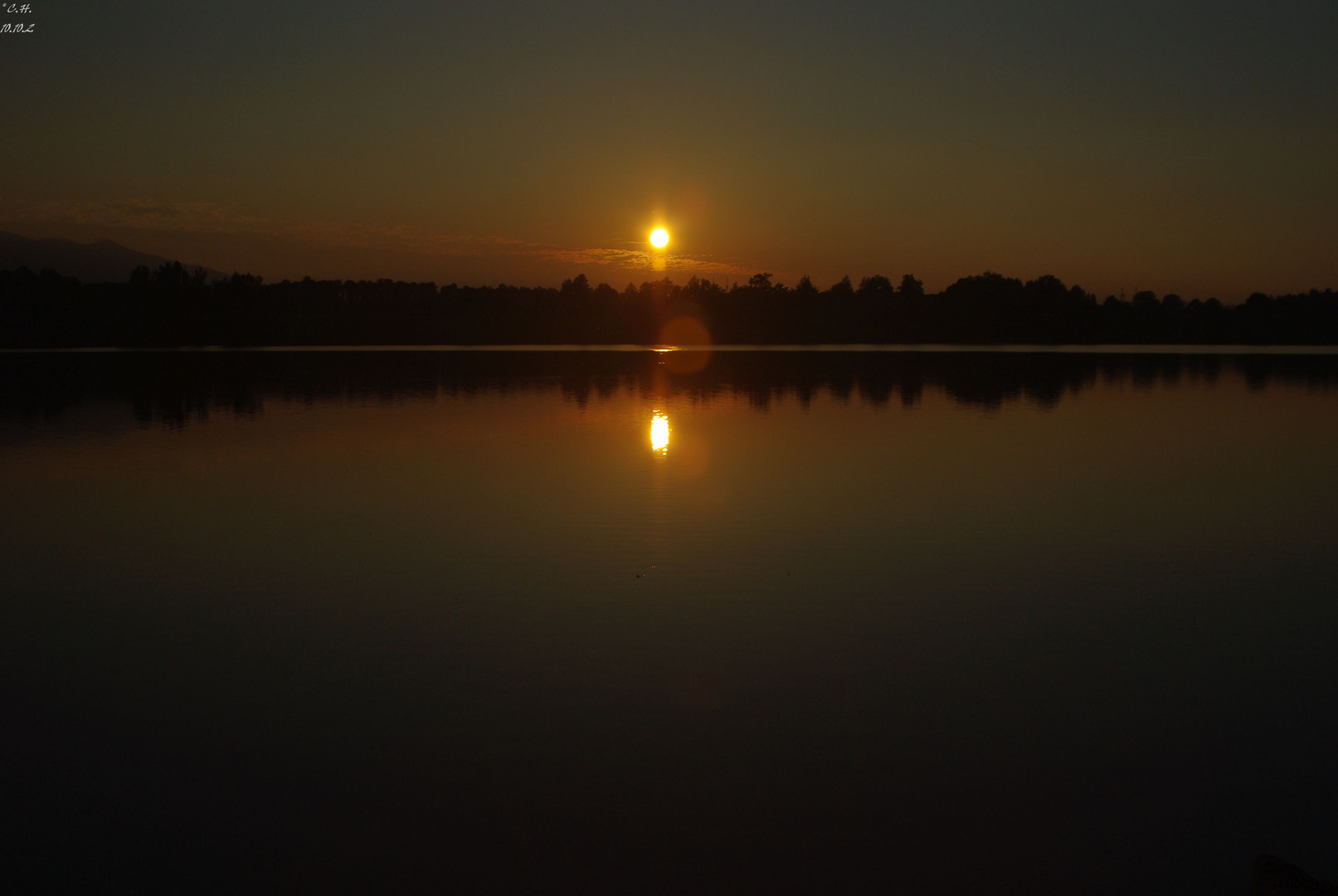 sunset at Riegsee