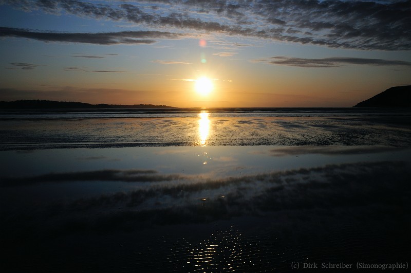 Sunset at Saint-Michel-en-Greve, Brittany France