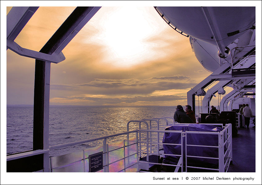 Sunset at sea