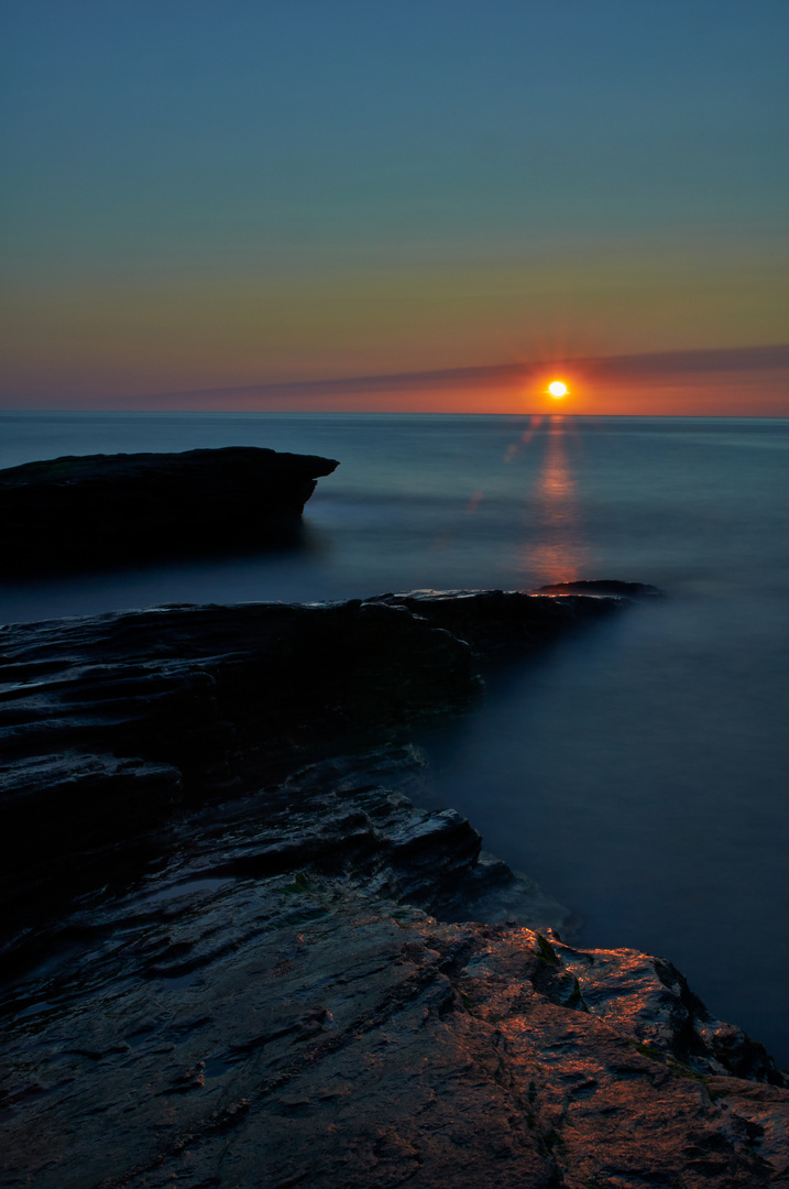 Sunset at sea