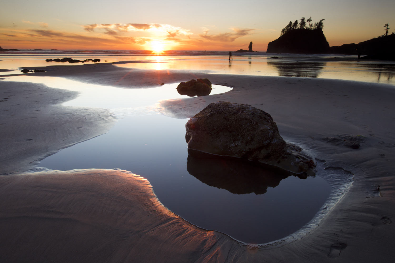 Sunset at second beach