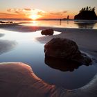 Sunset at second beach