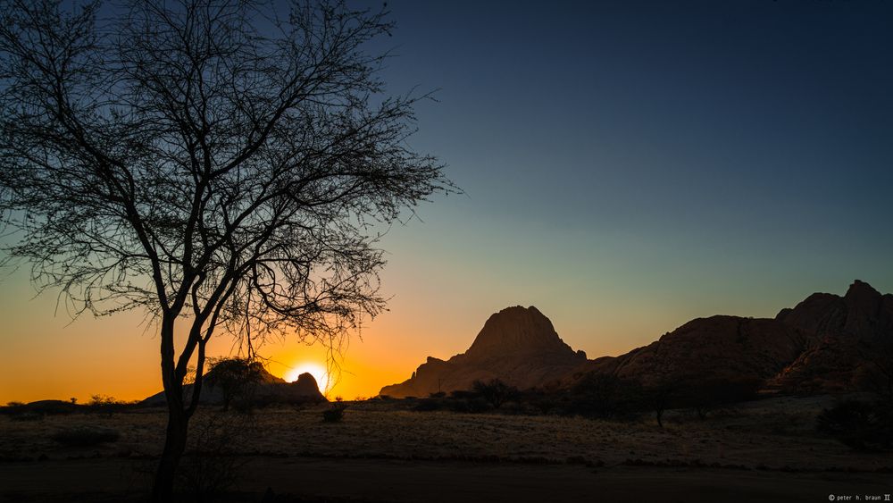Sunset at Spitzkoppe