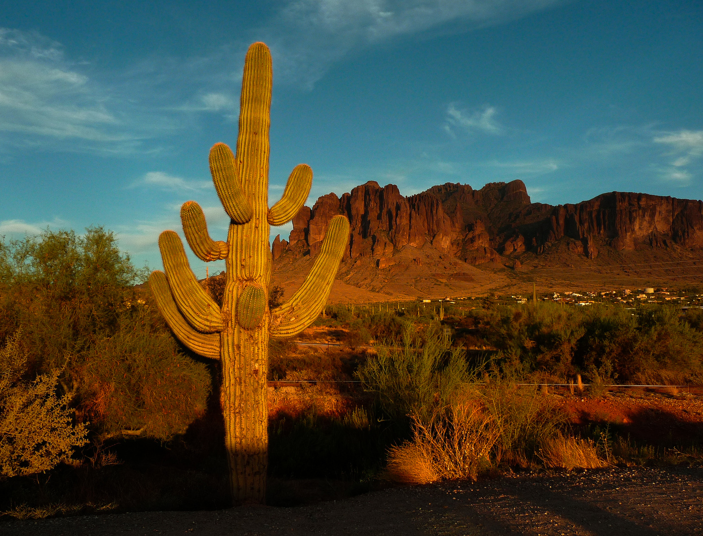 Sunset at Superstition Mountain