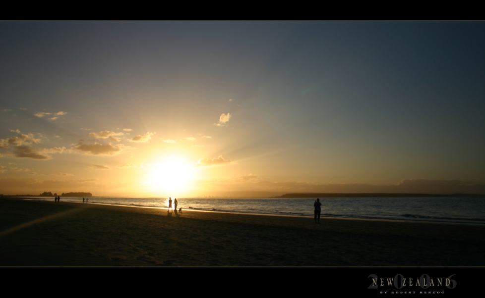 Sunset at Tahunanui Beach