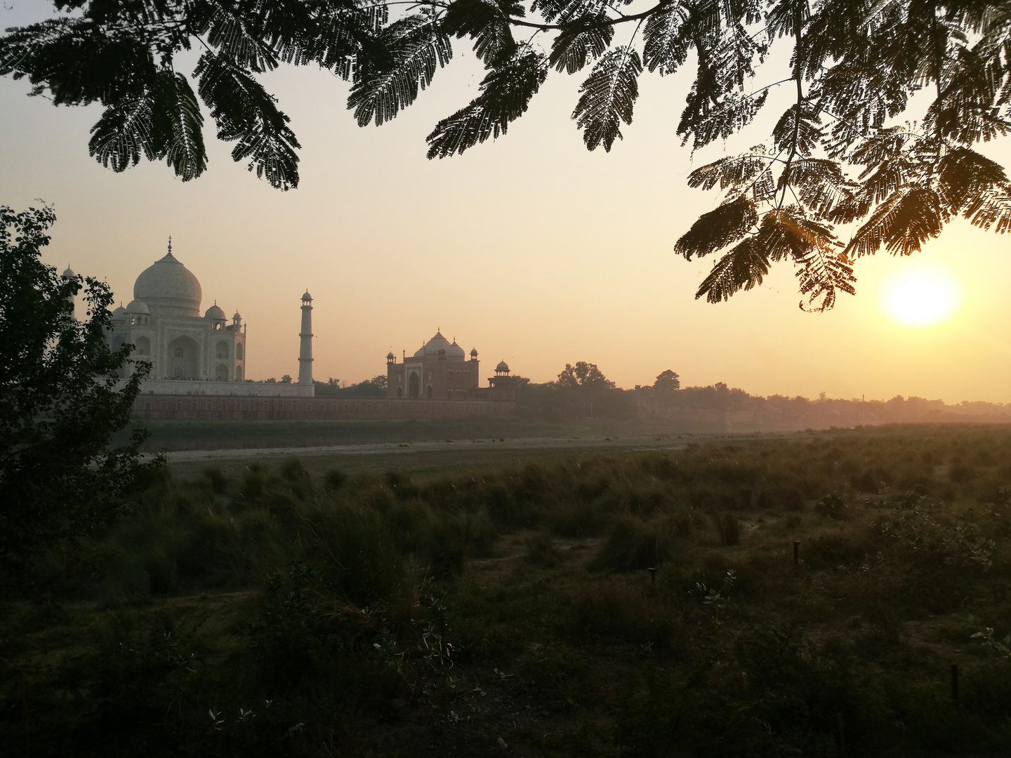 Sunset at Taj Mahal