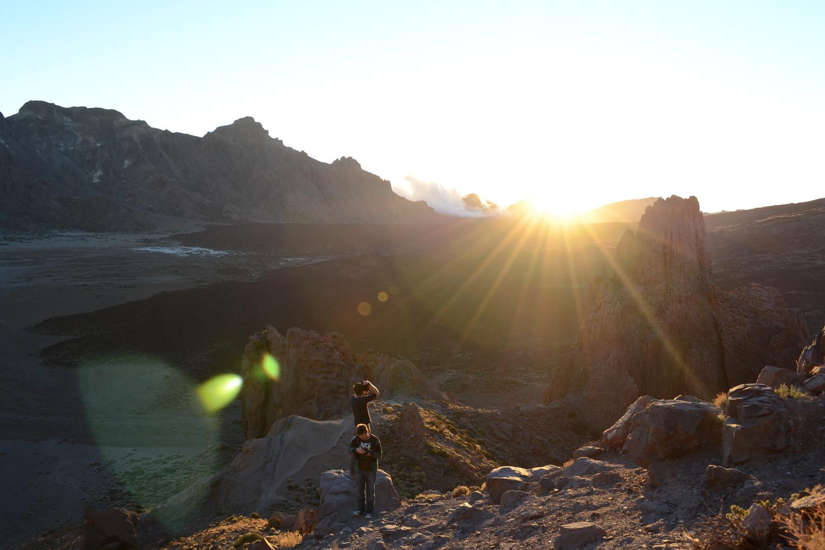 sunset at teide