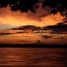 sunset at the Amazonas