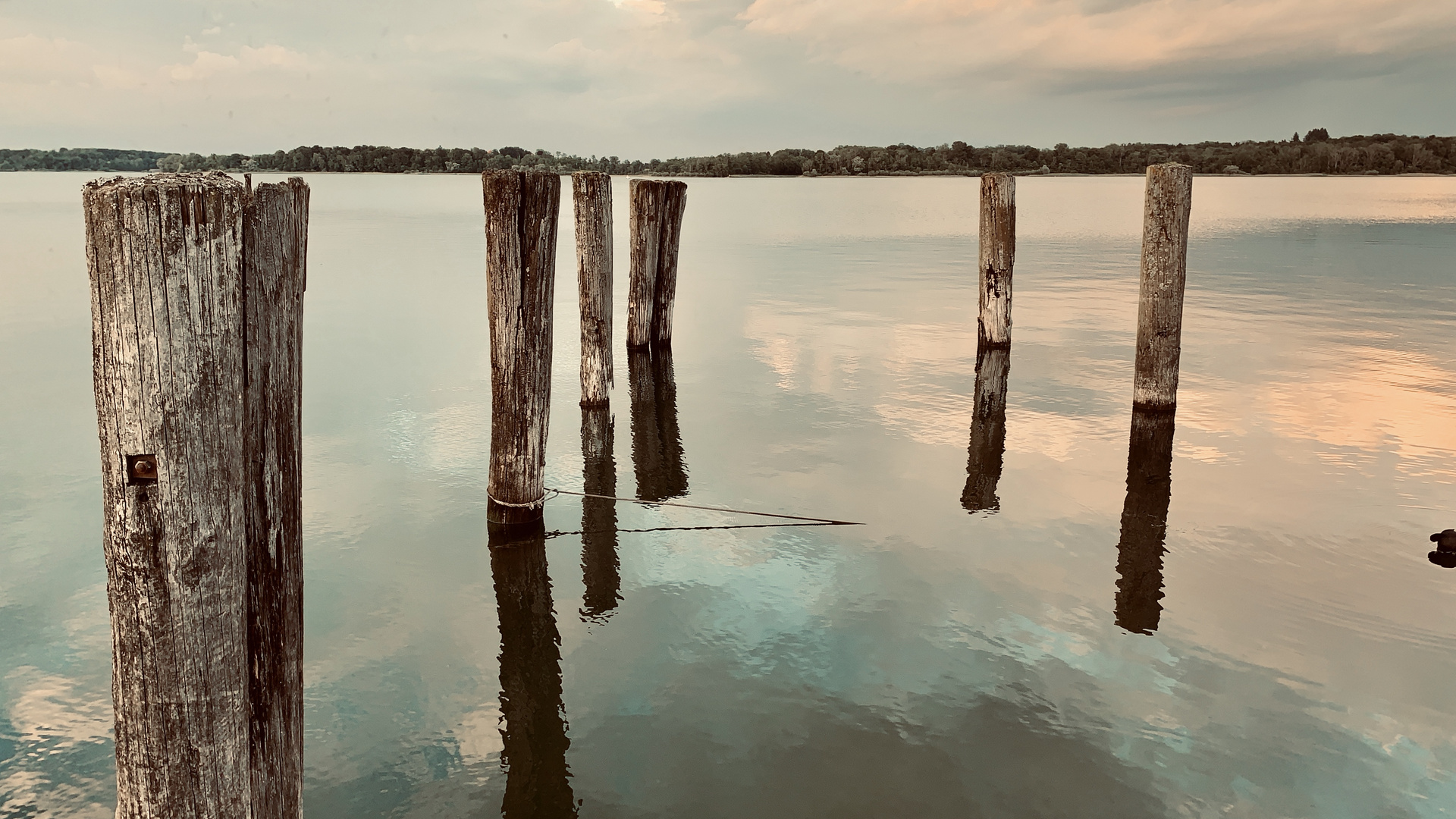 Sunset at the Bavarian Sea I