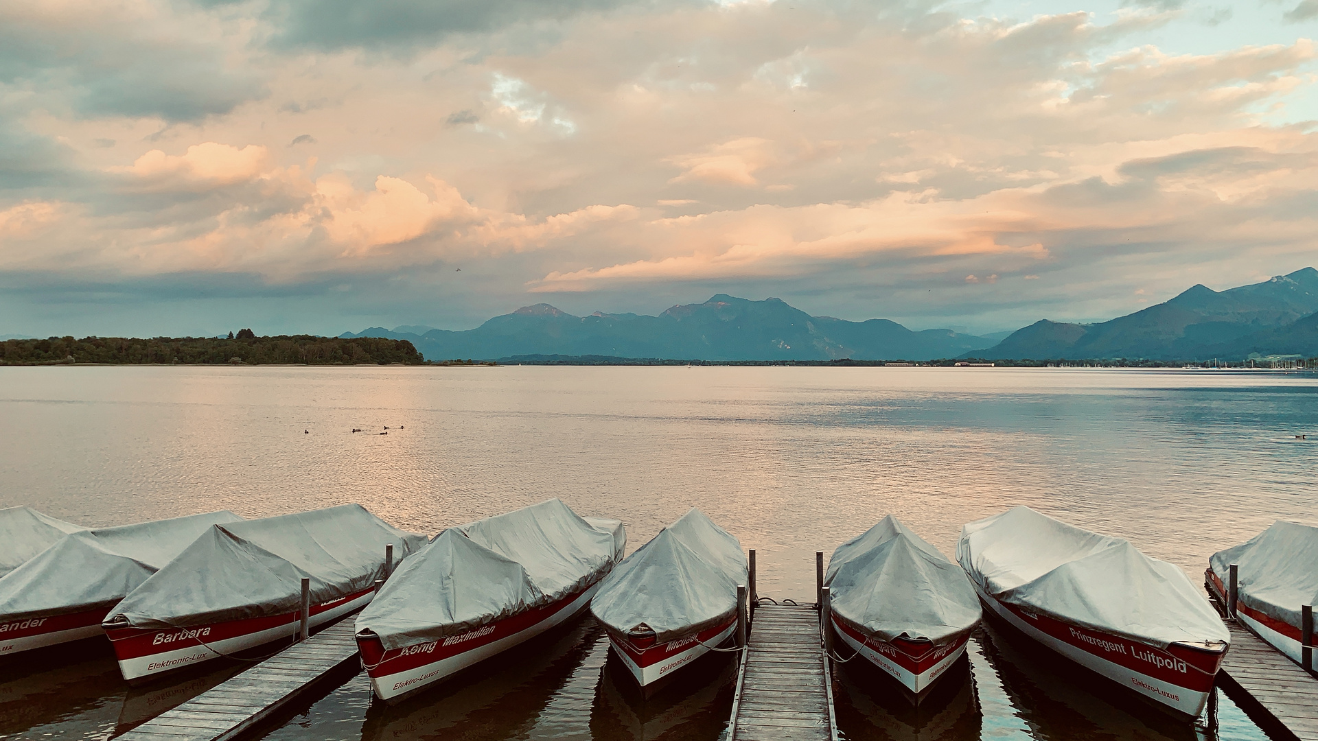 Sunset at the Bavarian Sea IV