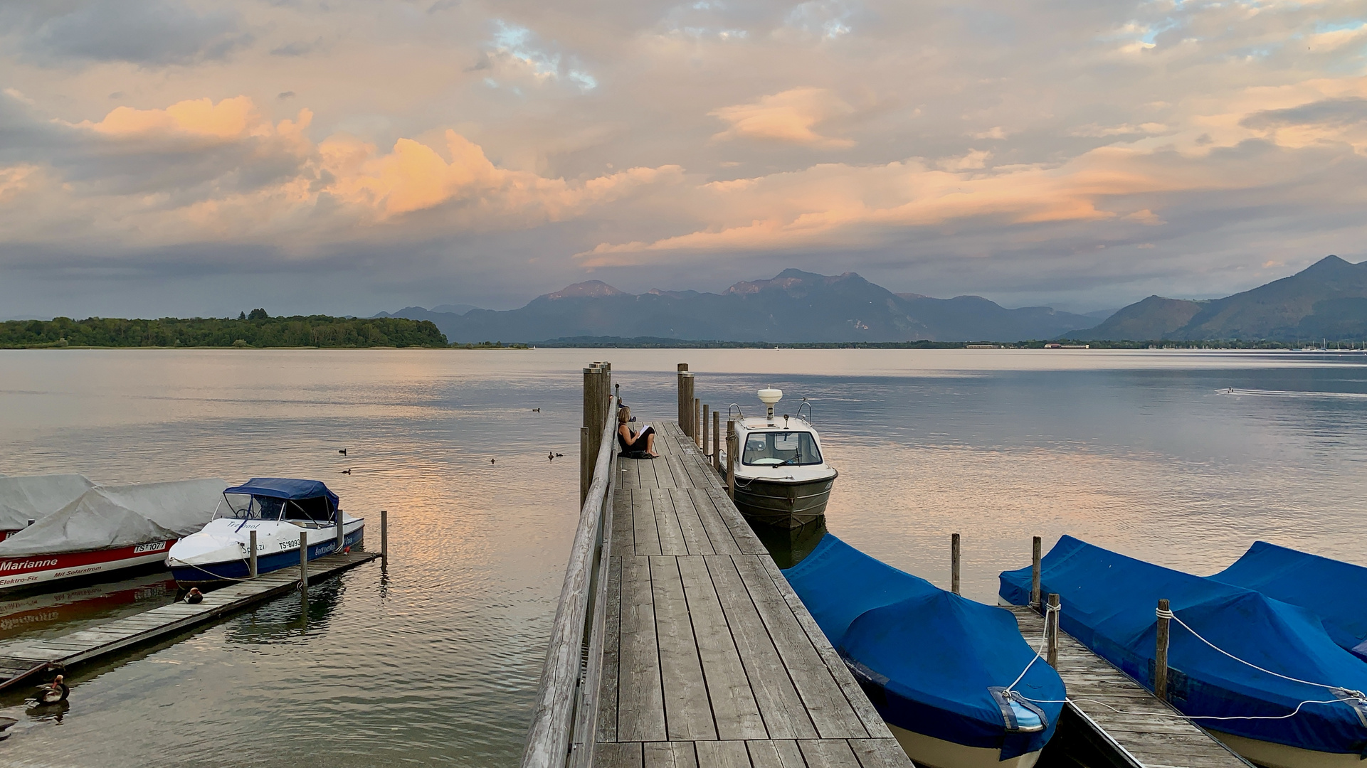 Sunset at the Bavarian Sea V