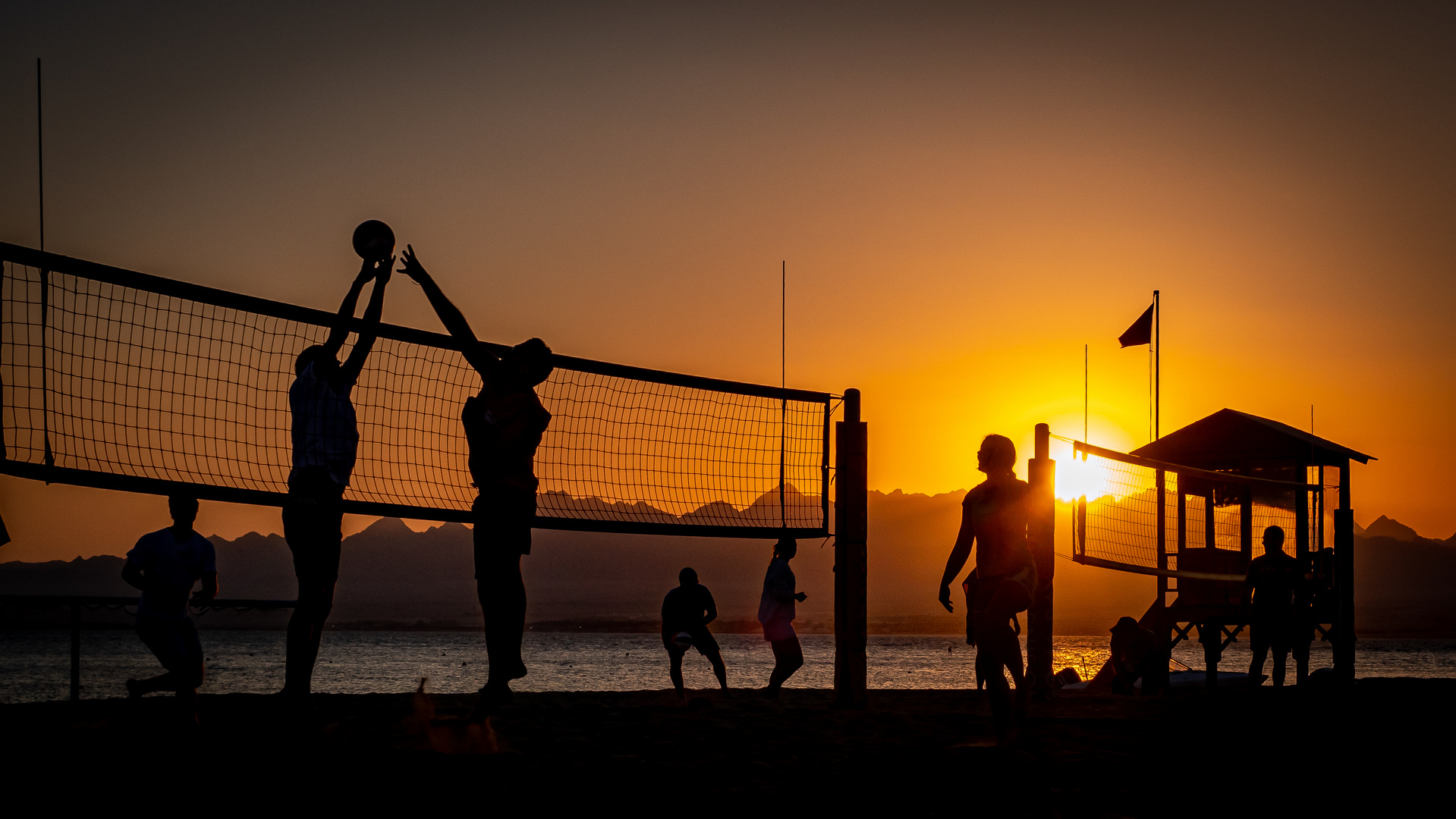 Sunset at the beach