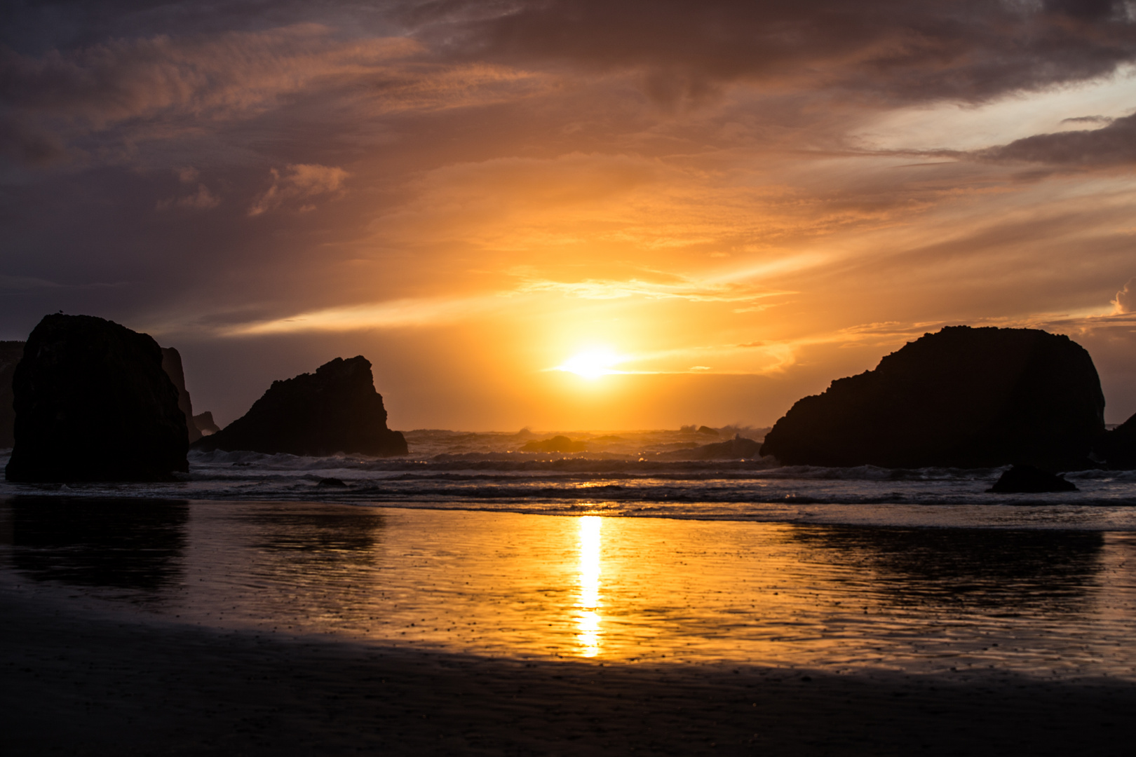 Sunset at the beach