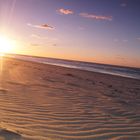 Sunset at the beach in Oostkapelle