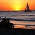 Sunset at the beach of Sámara (Costa Rica)