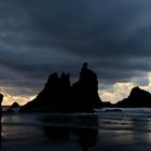 Sunset at the benijo beach