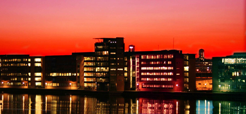 Sunset at the Copenhagen habor