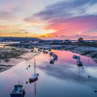 Sunset at the dock of the bay