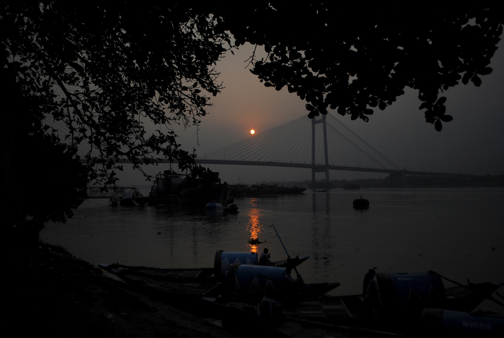 Sunset at the Ganges