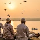 Sunset at the Ganges river