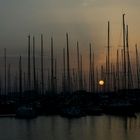 Sunset at the harbour of Rome