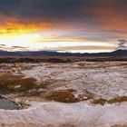 ... sunset at the hot springs ...