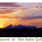 sunset at the kata tjuta