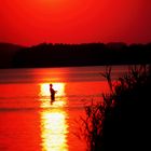 sunset at the lake