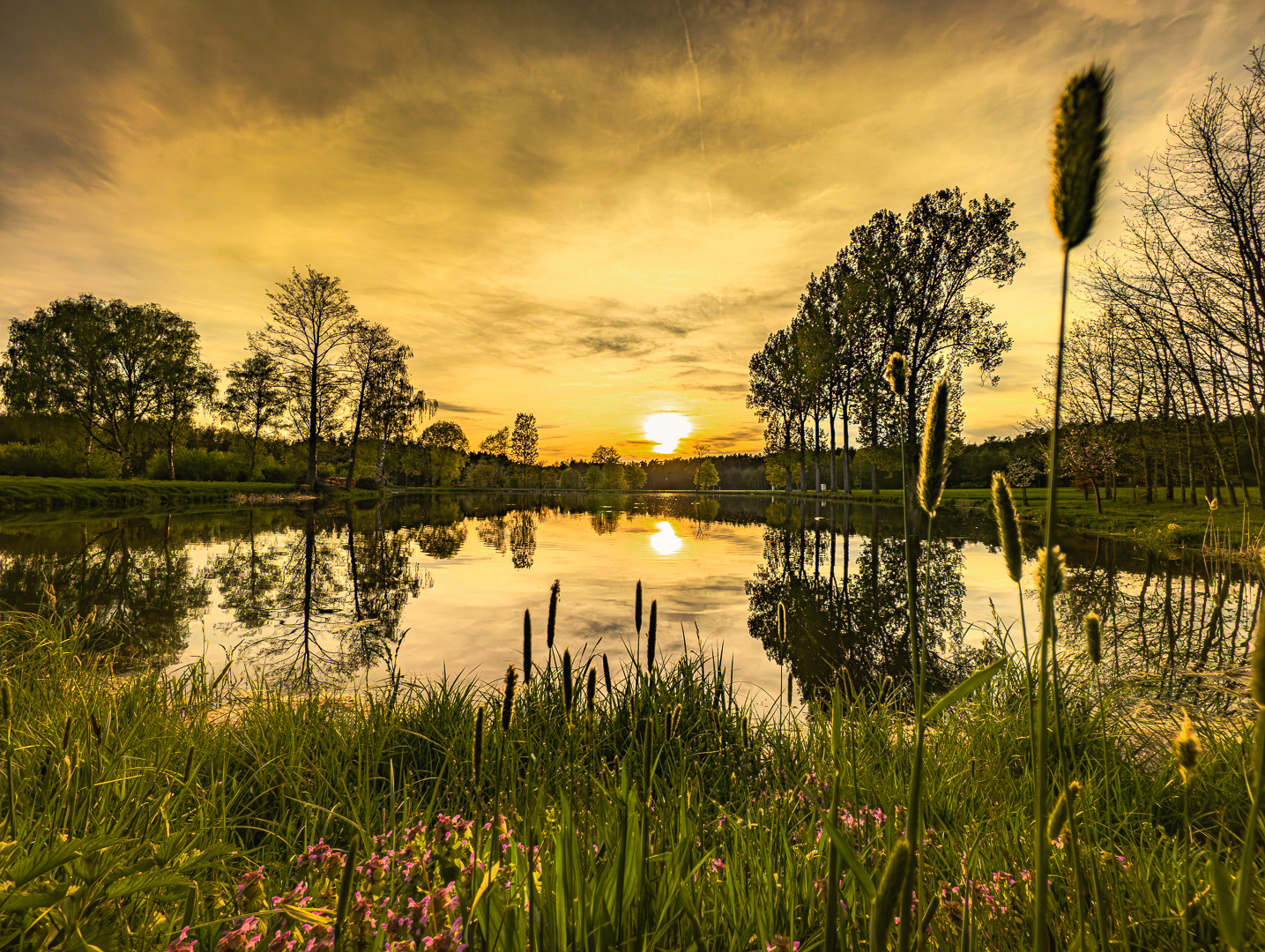 Sunset at the lake