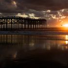 Sunset at the Pacific Beach