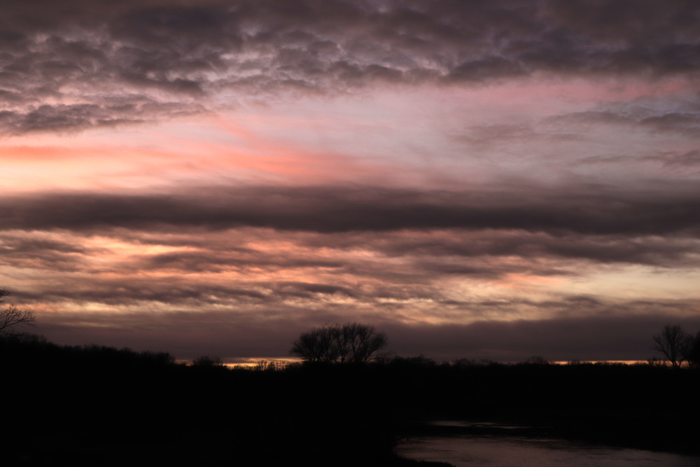 Sunset at the river Mulde - image 3