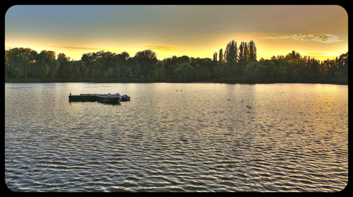 Sunset at the Schäfersee (Berlin)